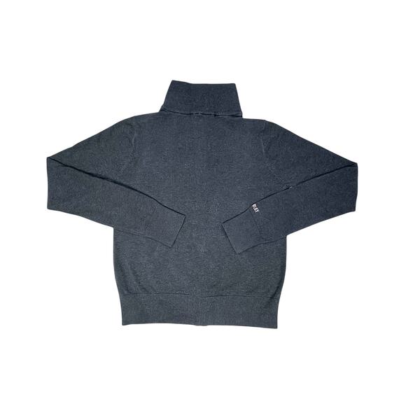 Hurley Charcoal Grey Zip-Up Sweater with Pink Logo - Size L - Picture 2 of 6